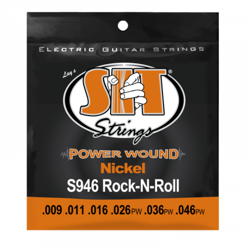 Струны для электрогитары SIT S946, Powerwound Nickel Rock-n-roll Hybrid, 9-46 Струны для электрогитары SIT S946, Powerwound Nickel Rock-n-roll Hybrid, 9-46
