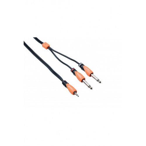 BESPECO SLYMSJ500 Кабель готовый серии "SILOS", JACK stereo 3.5mm - 2 x JACK mono 6.3mm, длина 5м BESPECO SLYMSJ500 Кабель готовый серии "SILOS", JACK stereo 3.5mm - 2 x JACK mono 6.3mm, длина 5м