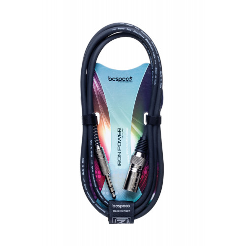 BESPECO IROMS1500 Кабель готовый акустический cannon male (XLR3MX) - ? 6,3 mm jack TRS (SS10), 15м BESPECO IROMS1500 Кабель готовый акустический cannon male (XLR3MX) - ? 6,3 mm jack TRS (SS10), 15м