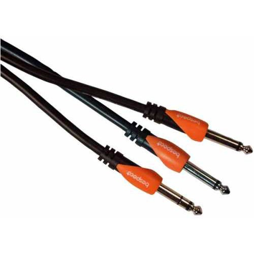 BESPECO SLYS2J180 Кабель готовый серии "SILOS", JACK stereo 6,3mm - 2 x JACK mono 6,3mm, длина 1,8м BESPECO SLYS2J180 Кабель готовый серии "SILOS", JACK stereo 6,3mm - 2 x JACK mono 6,3mm, длина 1,8м