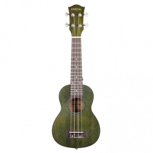 HH-2265 Mahogany Series Укулеле сопрано, с чехлом, зеленый, Cascha