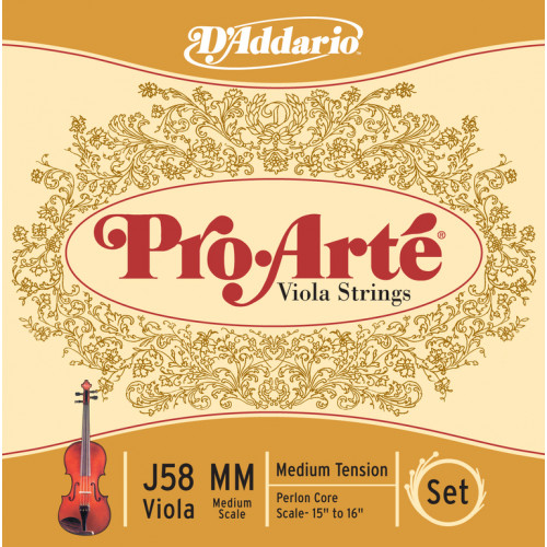 J58-MM PROARTE Комплект струн для альта D`Addario