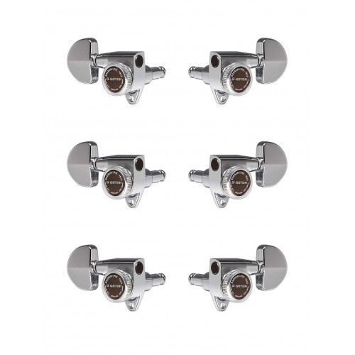 SG301-MGT-20-C-L3+R3 Колки для гитары 3+3, локовые, хром, Gotoh