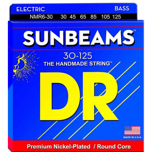 NMR6-30 Sunbeam Комплект струн для 6-струнной бас-гитары, никелированные, 30-125, DR