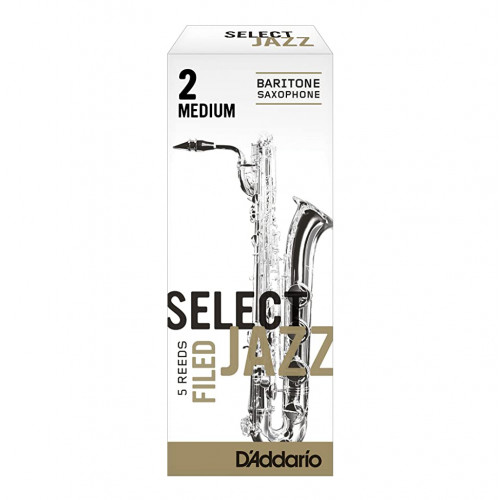 RSF05BSX2M Select Jazz Filed Трости для саксофона баритон, размер 2, средние (Medium), 5шт, Rico