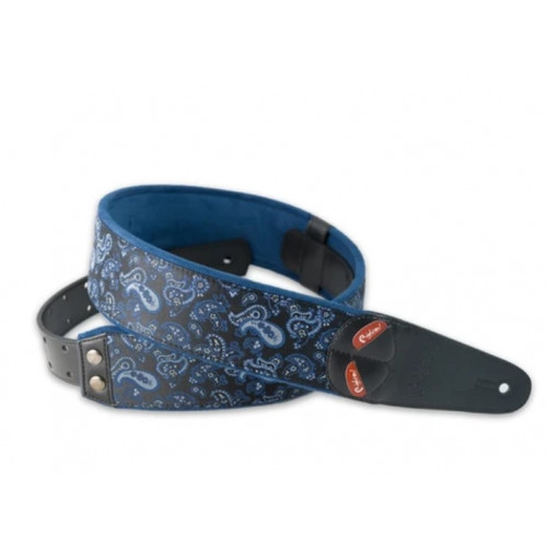 8401070100140 Steady Mojo Paisley Blue Ремень для гитары, RightOn Straps