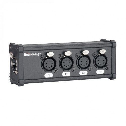 CXA030 DMX КОММУТАЦИОННАЯ КОРОБКА/РАСШИРИТЕЛЬ СИГНАЛОВ DMX 4хXLR(5p)female - RJ-45, Soundking
