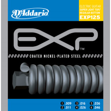 EXP125 COATED NICKEL Струны для электрогитары Super Light Top/Regular Bottom 9-46 D`Addario