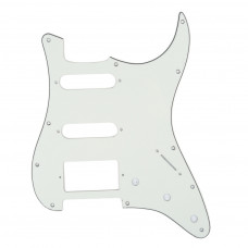 MX0312 Защитная накладка электрогитары Fender Stratocaster, 3 слоя, белая, Musiclily MX0312 Защитная накладка электрогитары Fender Stratocaster, 3 слоя, белая, Musiclily