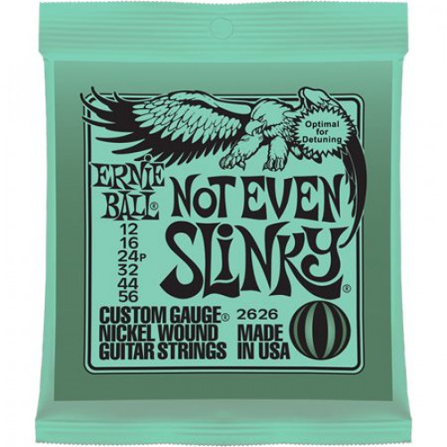 P02626 Not Even Slinky Комплект cтрун для электрогитары, никель, 12-56, Ernie Ball P02626 Not Even Slinky Комплект cтрун для электрогитары, никель, 12-56, Ernie Ball