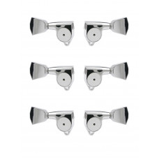 SG301-HAPM-04-C-L3+R3 Колки для гитары 3+3, локовые, хром, Gotoh