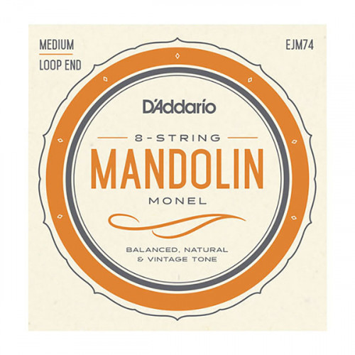EJM74 Monel Комплект струн для мандолины, 11-40, монель-металл, D'Addario