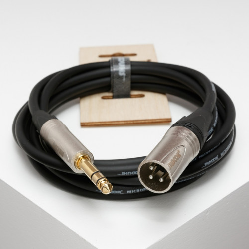 MC226-XMJS-5m Кабель микрофонный, XLRM-6.35мм стерео, 5м, SHNOOR