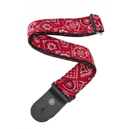 50G02 Тканный ремень для гитары, рисунок «Bandana Red», Planet Waves