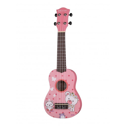 UK-300-21-FX Укулеле сопрано, с рисунком Pink, Mirra