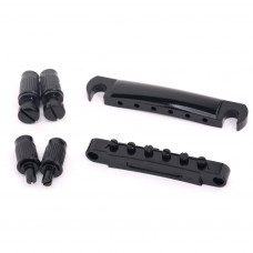 M678 Бридж Tune-O-Matic и стоп-бар для Gibson Les Paul, черный, Musiclily M678 Бридж Tune-O-Matic и стоп-бар для Gibson Les Paul, черный, Musiclily