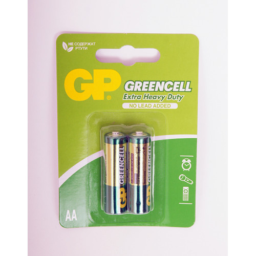 GP15G-2CR2 Элемент питания АА, солевой, 2шт, GP