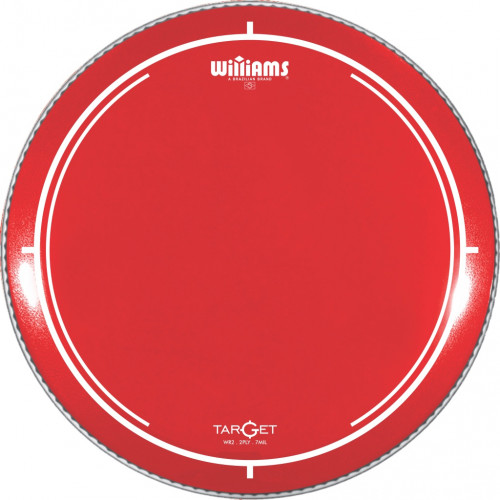 WR2-7MIL-18 Target Series Red Пластик для бас-барабана 18", красный, Williams