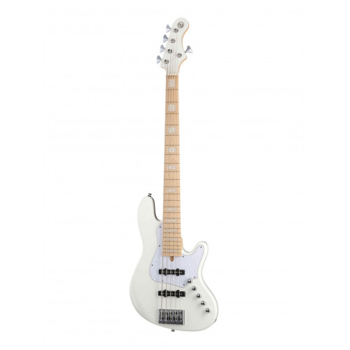 NJS5-WHT Elrick NJS Series Бас-гитара 5-струнная, белая, с чехлом, Cort