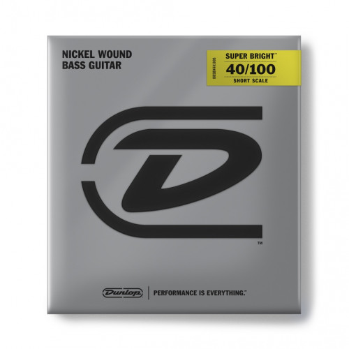 DBSBN40100S Super Bright Комплект струн для бас-гитары, никелированные, 40-100, Short Scale, Dunlop DBSBN40100S Super Bright Комплект струн для бас-гитары, никелированные, 40-100, Short Scale, Dunlop