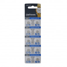 00-00023150 Alkaline Элемент питания G2/LR726/LR59/396A/196 1.5В, 10шт, GoPower 00-00023150 Alkaline Элемент питания G2/LR726/LR59/396A/196 1.5В, 10шт, GoPower
