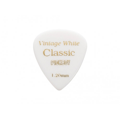 GP-03/120 Celluloid Vintage Classic White Медиаторы 50шт, толщина 1.20мм, Pickboy