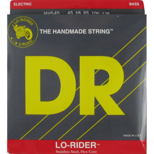MH5-45 Lo-Rider Комплект струн для 5-струнной бас-гитары, сталь, Medium, 45-125, DR MH5-45 Lo-Rider Комплект струн для 5-струнной бас-гитары, сталь, Medium, 45-125, DR