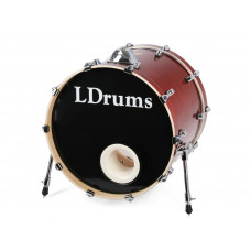 5001012-2016 Бас-барабан 20" x 16", красный, LDrums 5001012-2016 Бас-барабан 20" x 16", красный, LDrums