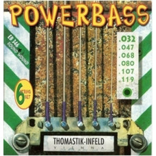 EB346 Power Bass Комплект струн для 6-струнной бас-гитары, Medium Light, 32-119, Thomastik EB346 Power Bass Комплект струн для 6-струнной бас-гитары, Medium Light, 32-119, Thomastik