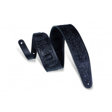 PM44T01-BLK Heirloom Series Ремень для гитары, кожаный, черный, Levy's PM44T01-BLK Heirloom Series Ремень для гитары, кожаный, черный, Levy's