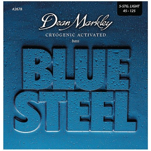 DM2678 Blue Steel Комплект струн для 5-струнной бас-гитары, сталь, 45-125, Dean Markley