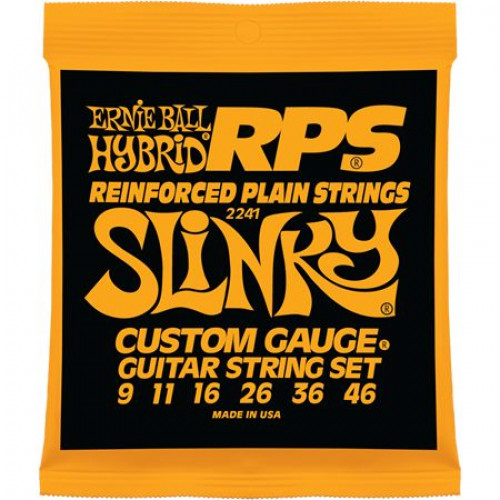 P02241 Hybrid Slinky RPS Комплект струн для электрогитары, никель, 9-46, Ernie Ball P02241 Hybrid Slinky RPS Комплект струн для электрогитары, никель, 9-46, Ernie Ball