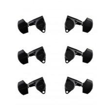 SG301-01-B-L3+R3 Колки для гитары 3+3, черные, Gotoh