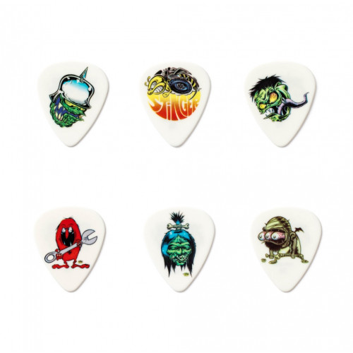 BL111 Dirty Donny S1 Коробка медиаторов, 432шт, 3 толщины, 6 рисунков, Dunlop