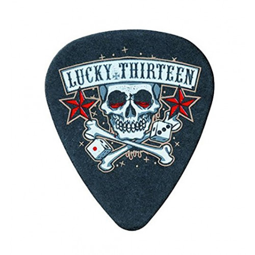 L11R.60 Lucky 13 Skull Dice Медиаторы 36 шт., толщина 0,60мм, Dunlop