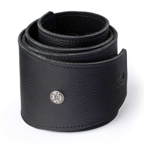 BMF10BK Ремень для гитары, черный, кожаный, ширина 3.5", Dunlop