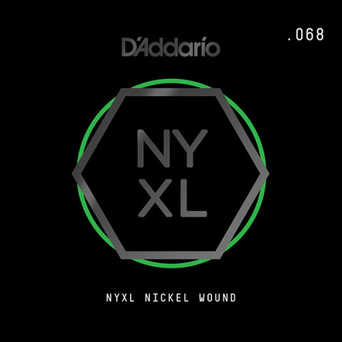 NYNW068 NYXL Отдельная струна для электрогитары, никелированная, 068, D'Addario
