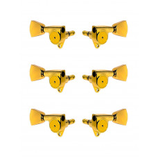 SG301-HAPM-04-GG-L3+R3 Колки для гитары 3+3, локовые, золото, Gotoh