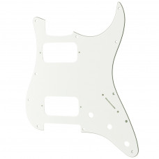 MX2248WH Защитная накладка электрогитары Fender Stratocaster HH, 3 слоя, белая, Musiclily MX2248WH Защитная накладка электрогитары Fender Stratocaster HH, 3 слоя, белая, Musiclily