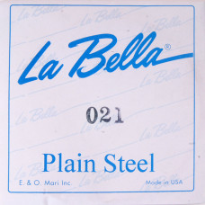 PS021 Отдельная стальная струна без оплетки, 021, La Bella PS021 Отдельная стальная струна без оплетки, 021, La Bella