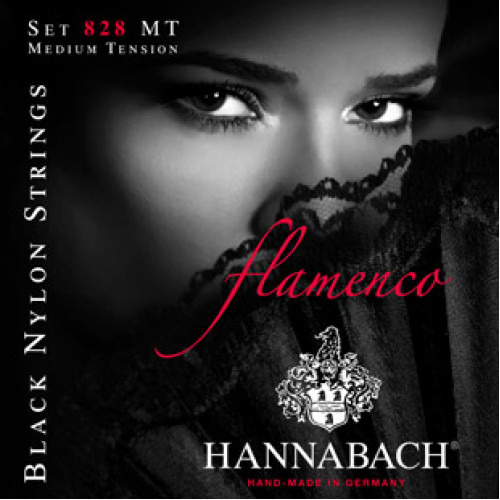 828MT Black FLAMENCO Комплект струн для классической гитары черный нейлон/посеребренные Hannabach 828MT Black FLAMENCO Комплект струн для классической гитары черный нейлон/посеребренные Hannabach
