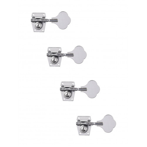 MHB-01-CR-4-in-line Колки для бас-гитары 4л, хром, Metallor