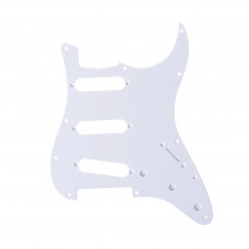 MX1388GW Защитная накладка гитары Fender Stratocaster SSS, 1 слой, белая, Musiclily MX1388GW Защитная накладка гитары Fender Stratocaster SSS, 1 слой, белая, Musiclily