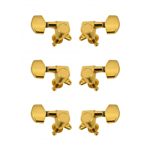 J-01-GD-3+3-Metallor Колки для гитары 3+3, золото, Metallor