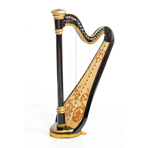 MLH0024 Iris Арфа 21 струнная (A4-G1), цвет черный глянцевый, Resonance Harps