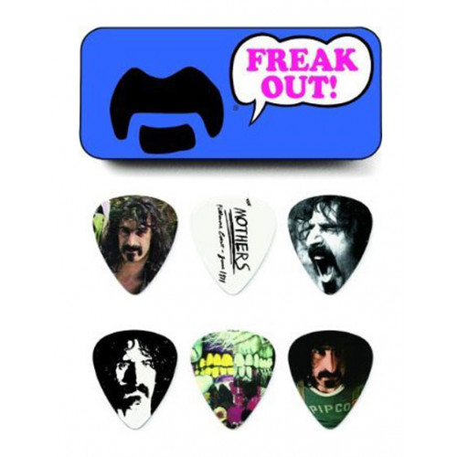 ZAPPT02M Frank Zappa Медиаторы 6шт, средние, в синей коробочке, Dunlop