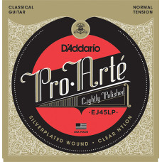 EJ45LP Pro-Arte Composite Комплект струн для классической гитары, нормальное натяжение, D'Addario EJ45LP Pro-Arte Composite Комплект струн для классической гитары, нормальное натяжение, D'Addario