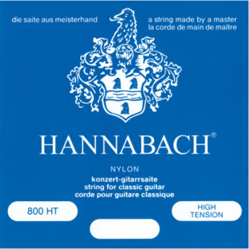 800HT Blue SILVER PLATED Комплект струн для классической гитары, нейлон/посеребренные Hannabach 800HT Blue SILVER PLATED Комплект струн для классической гитары, нейлон/посеребренные Hannabach