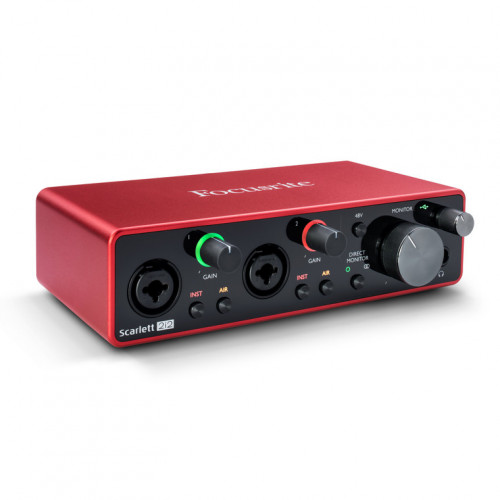Scarlett-2i2-3rd-gen Scarlett 2i2 3rd gen Аудио интерфейс USB, 2 входа-2 выхода, Focusrite