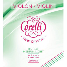 700MLB Corelli New Crystal Комплект струн для скрипки, средне легкое натяжение, шарик, Savarez 700MLB Corelli New Crystal Комплект струн для скрипки, средне легкое натяжение, шарик, Savarez